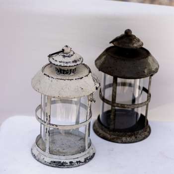 Vintage white lanterns